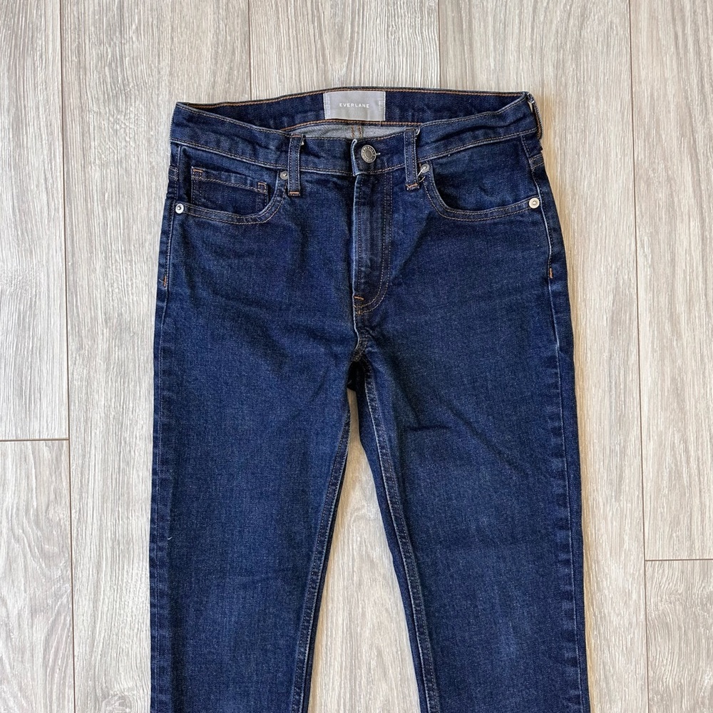 Everlane Ankle Dark Blue Jeans - Picture 2 of 4